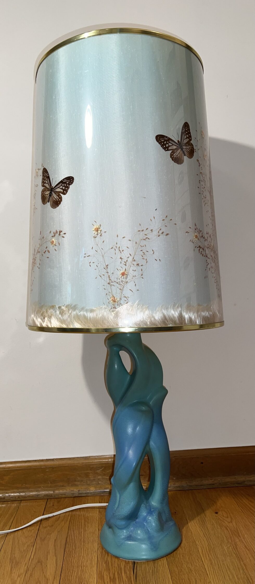 Van Briggle Lamp with Butterfly shade - River Market Antiques